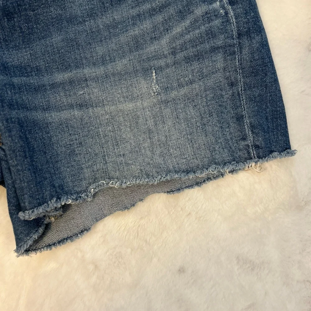 Madewell High Rise Denim Cutoff Shorts Raw Hem Blue Jean Shorts 28 - Picture 8 of 8